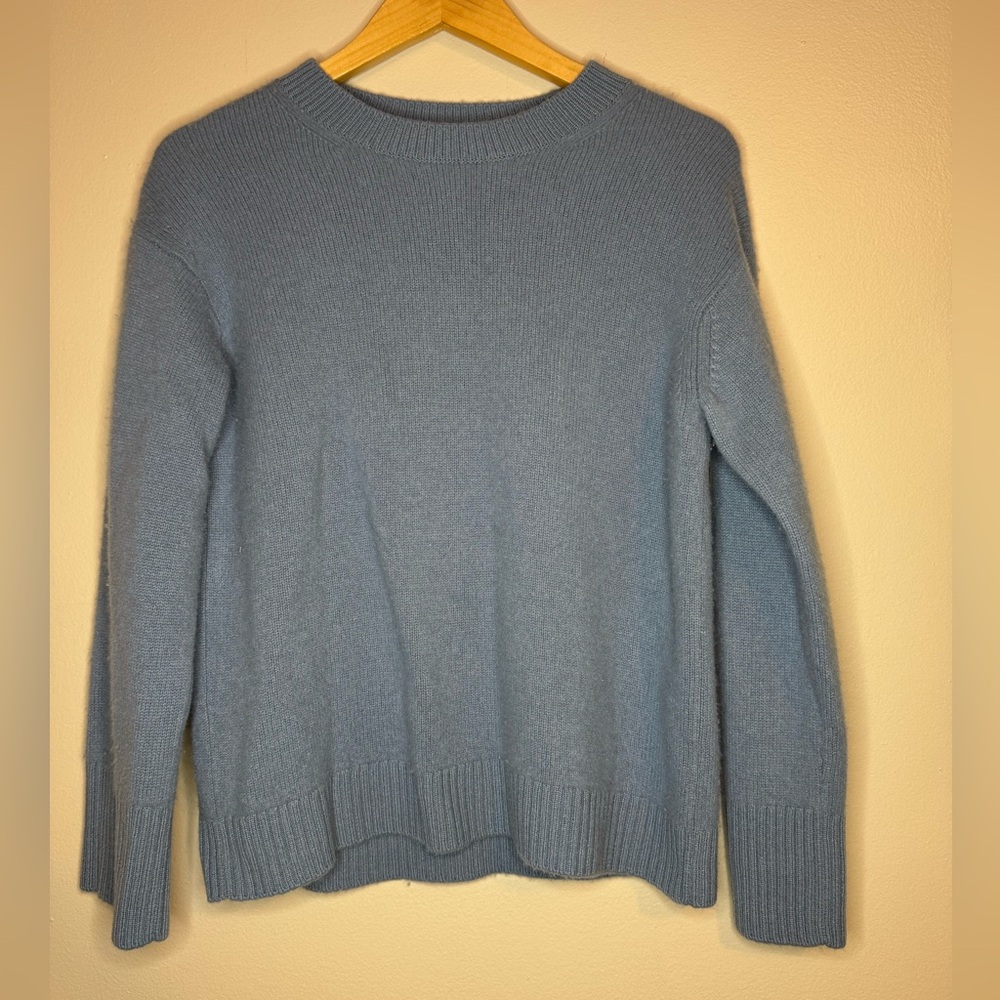 Vince 100%‎ Cashmere Crewneck Sweater Blue Size Small Luxury Knit